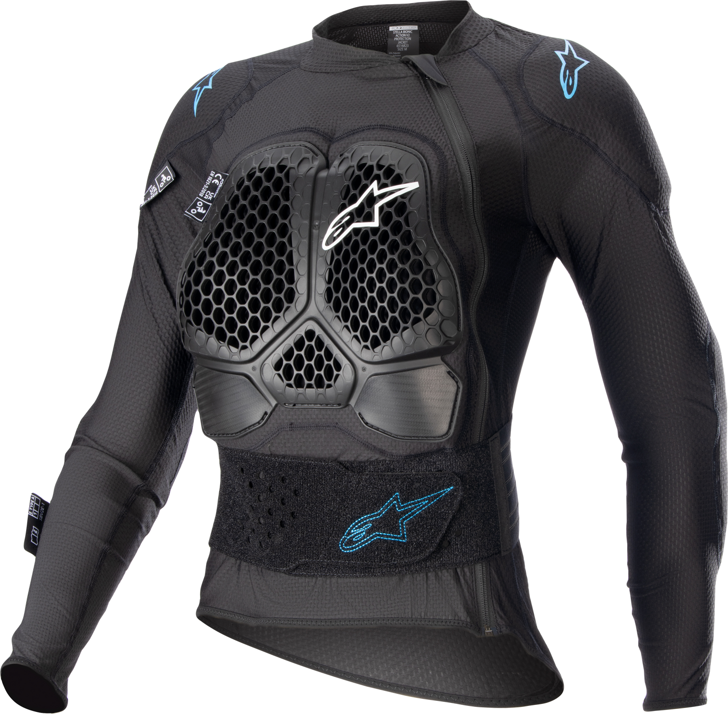 STELLA BIONIC ACTION V2 PROTECTION JACKET BLK/CYAN SM