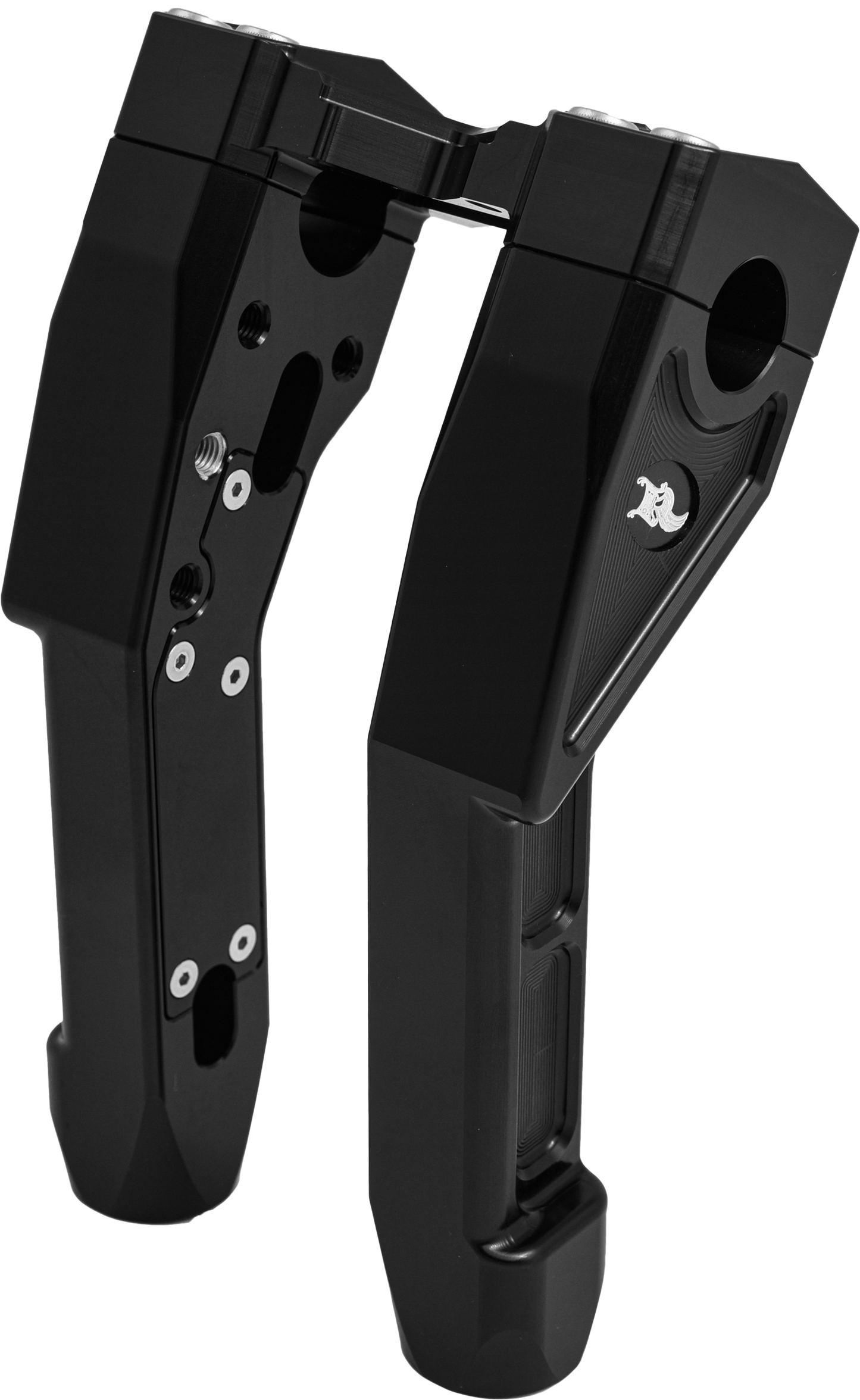 NL 1-1/8" X-RISER 8" PULL BACK BLACK