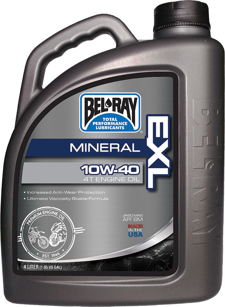 EXL MINERAL OIL 10W40 4T 4L (4/CASE SOLD EA)