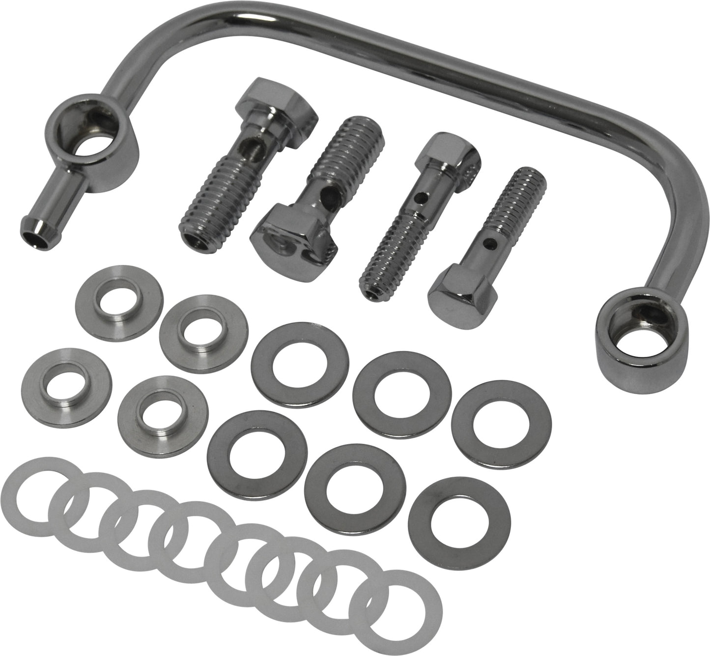 BREATHER TUBE W/ BOLTS CHROME BIGTWIN NON-TBW