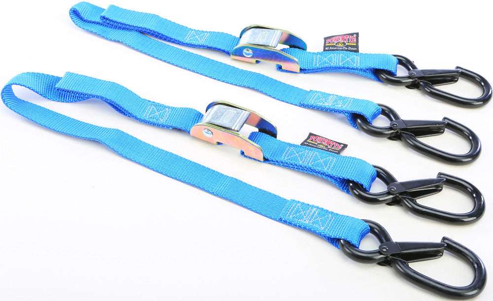 TIE-DOWN CAM SEC HOOK WATERCRA WATERCRAFT 1"X3' BLUE PAIR