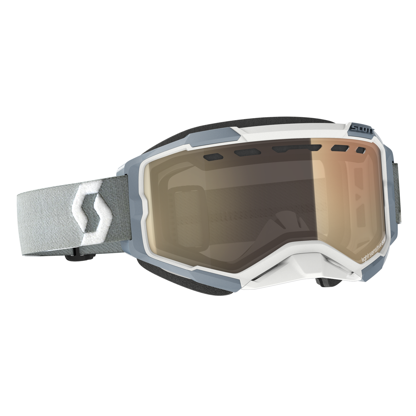 FURY SNOWCROSS GOGGLE WHITE/ GREY LS BRONZE CHROME