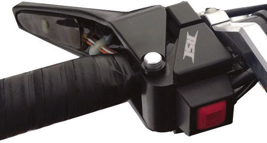 BILLET THROTTLE BLOCK W/ PUSH BUTTON KILL SWITCH POL