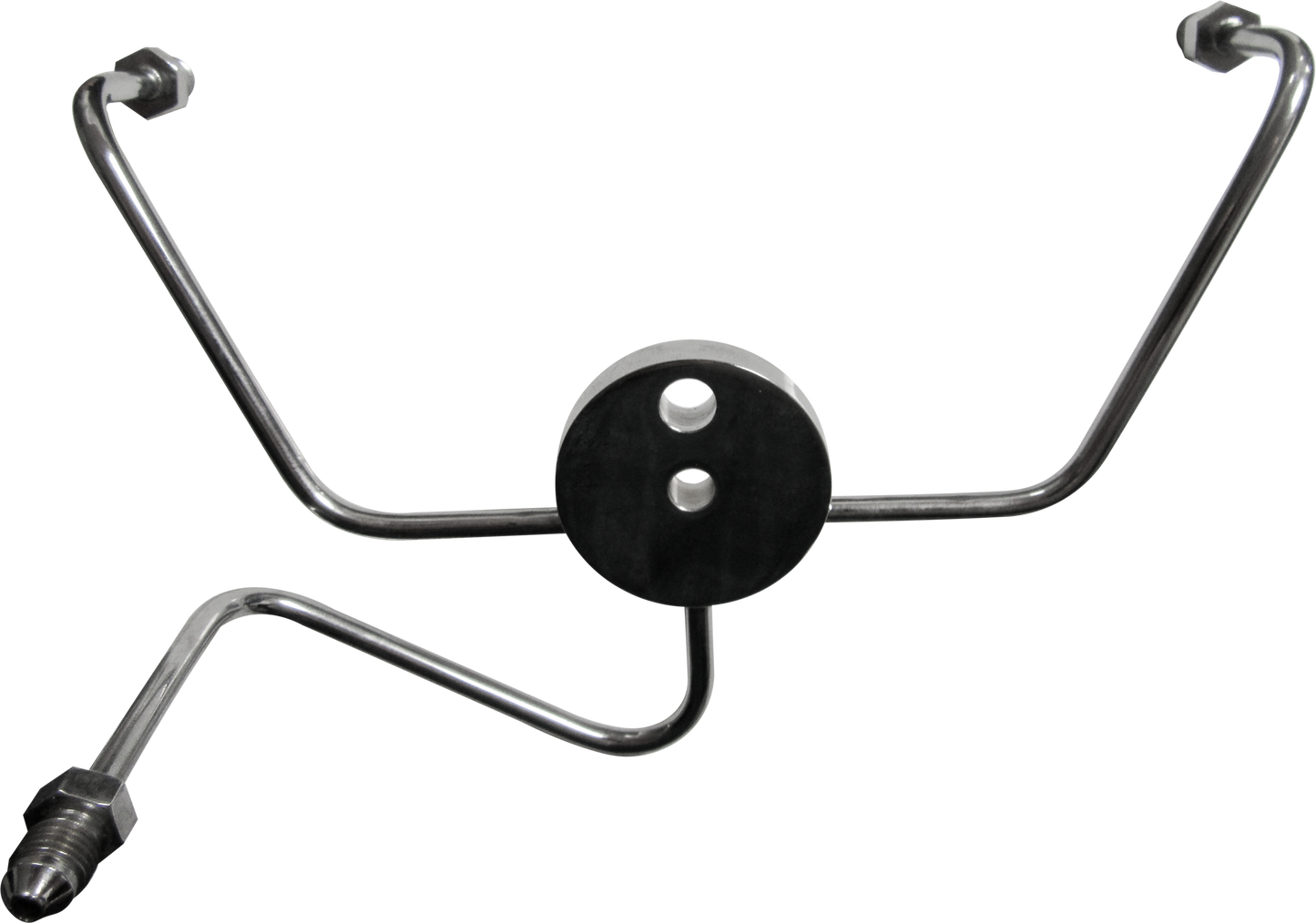 FRONT BRAKE SPIDER WIDEGLIDE CHROME -3AN FITTINGS