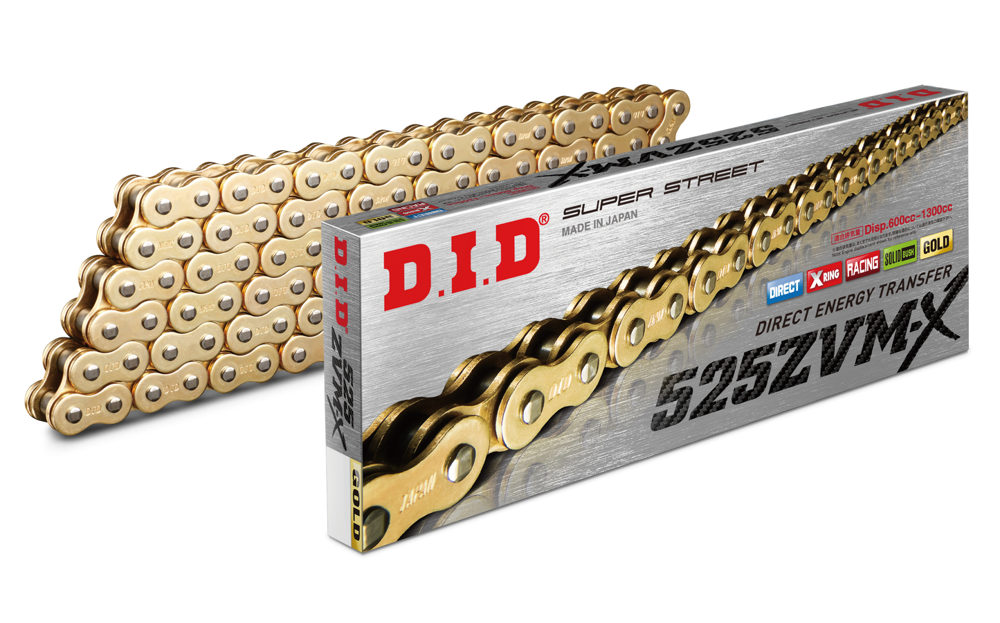 SUPER STREET 525ZVMXG-100L X-RING CHAIN GOLD