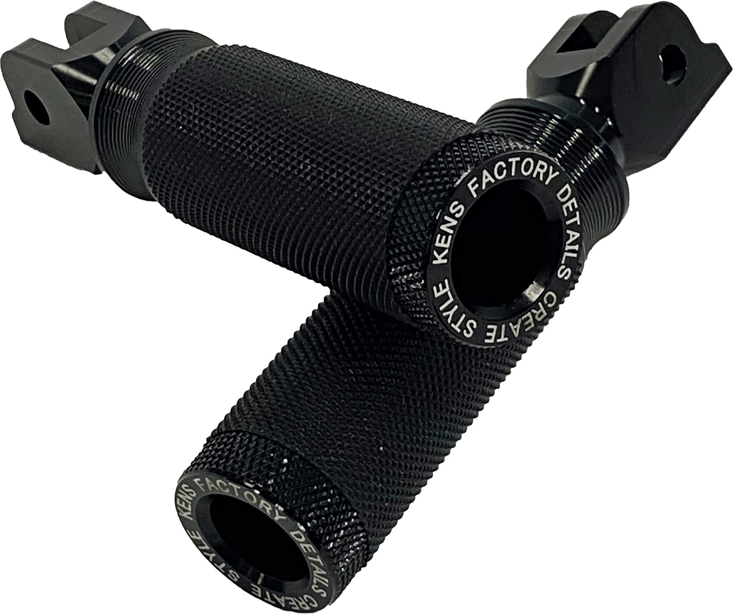 NL RIDER FOOT PEGS BLACK M8 SOFTAIL