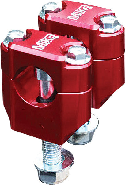 BAR CLAMPS RUBBER MOUNTED 1-1/8" RED