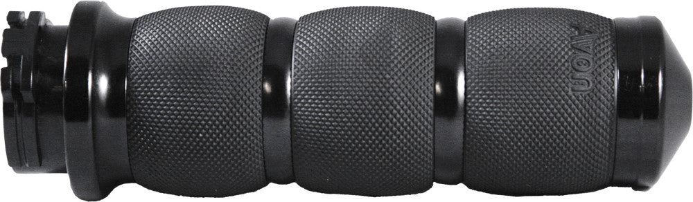 AIR CUSHIONED GRIPS W/CABLE THROTTLE BLACK