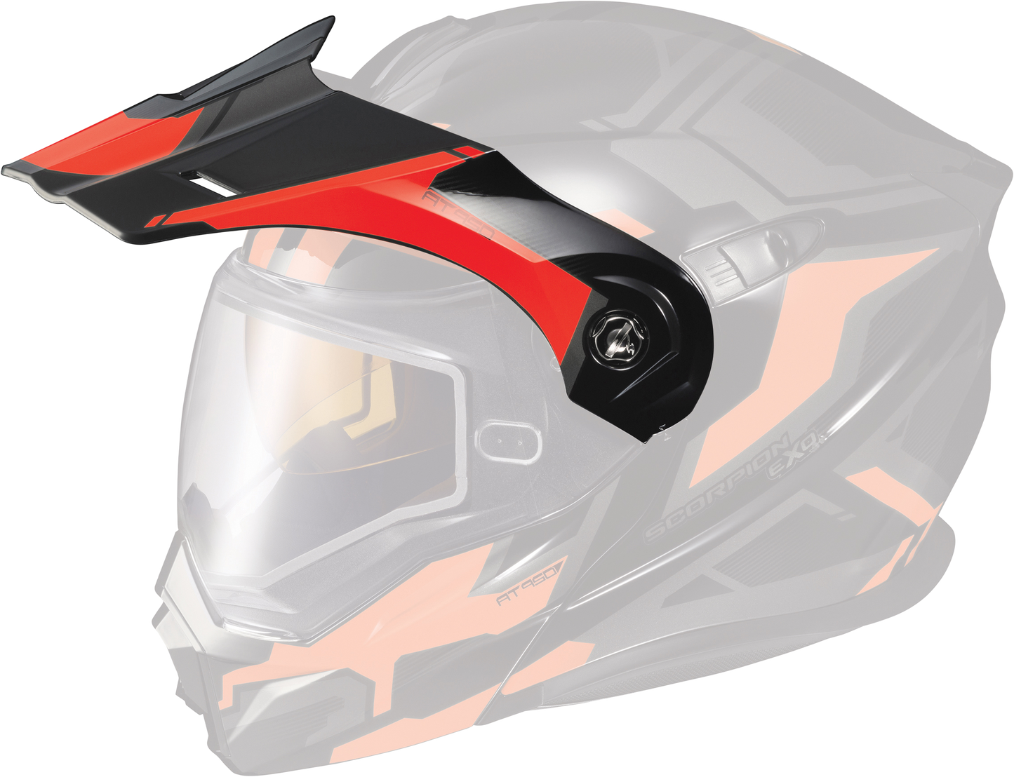 EXO-AT950 HELMET PEAK VISOR ELLWOOD RED