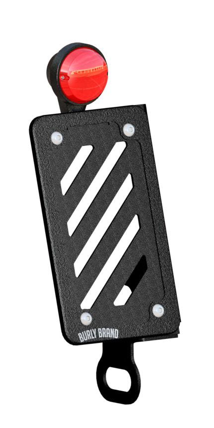 SLASH CUR LIC PLT KIT VERT BLACK