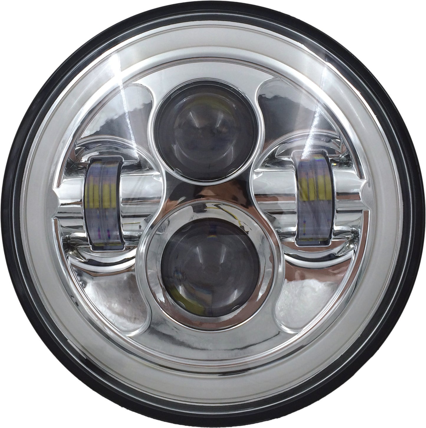 HIGH DEFINITION 7" LED HEADLIG FULL HALO CHROME
