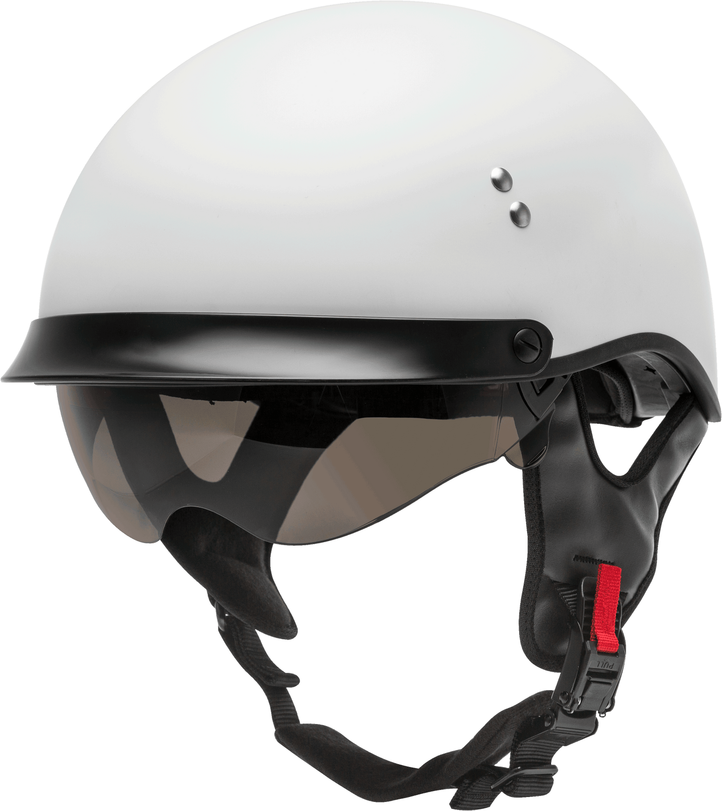 HH-65 HALF HELMET FULL DRESSED MATTE WHITE LG