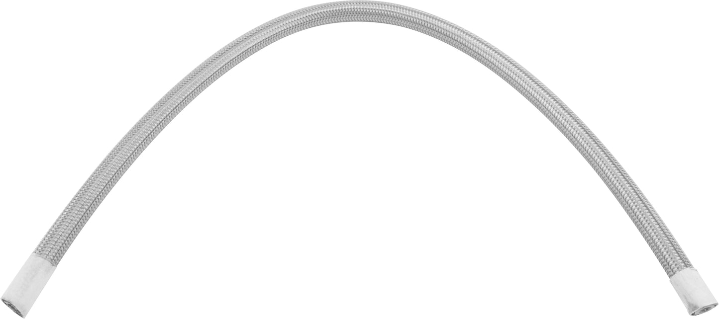 6 FT CUT -03 STAINLESS HOSE CLEAR