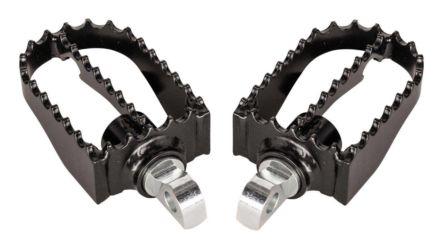 MX STYLE FOOTPEGS BLACK