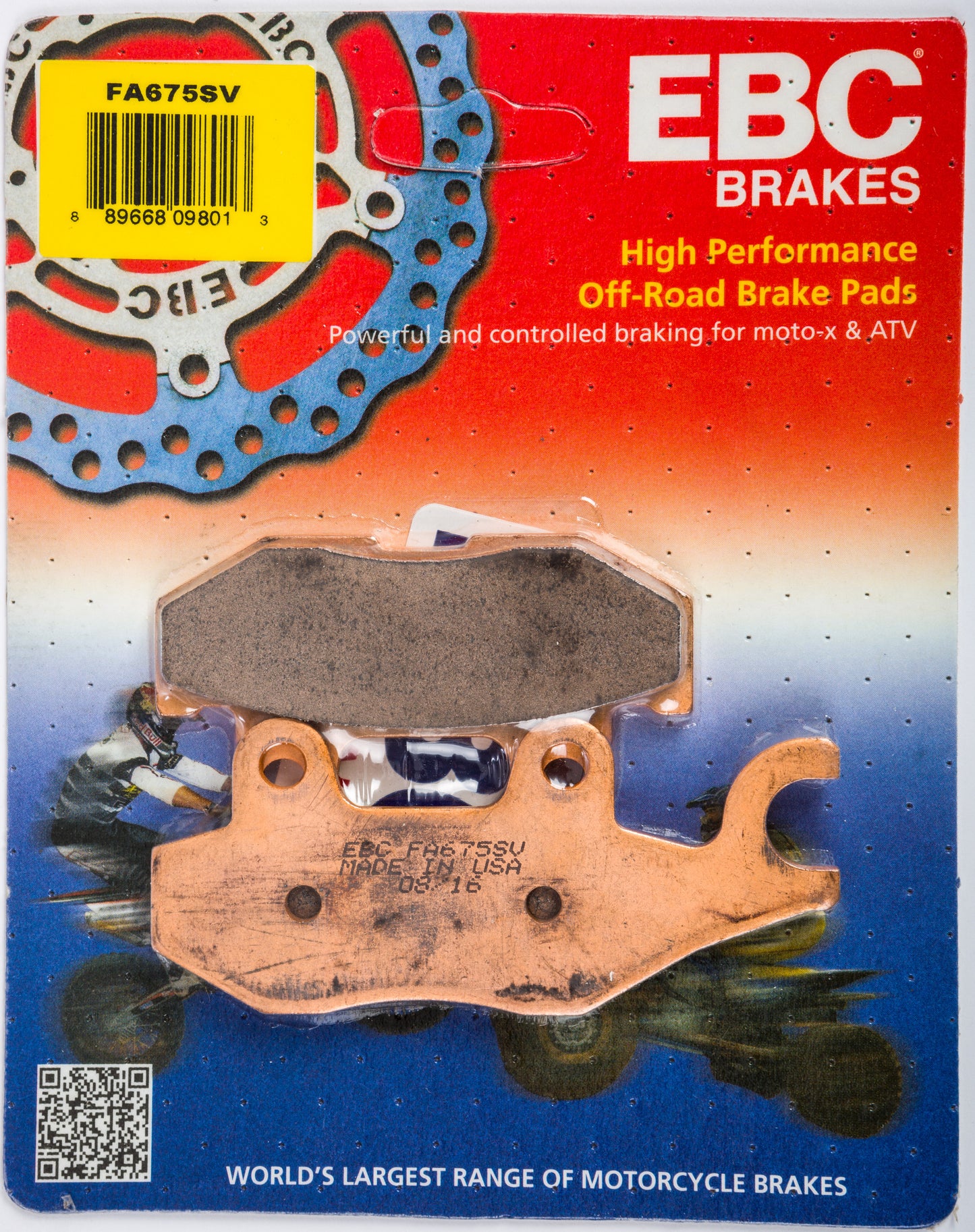 BRAKE PADS FA675SV SEVERE DUTY SV SERIES