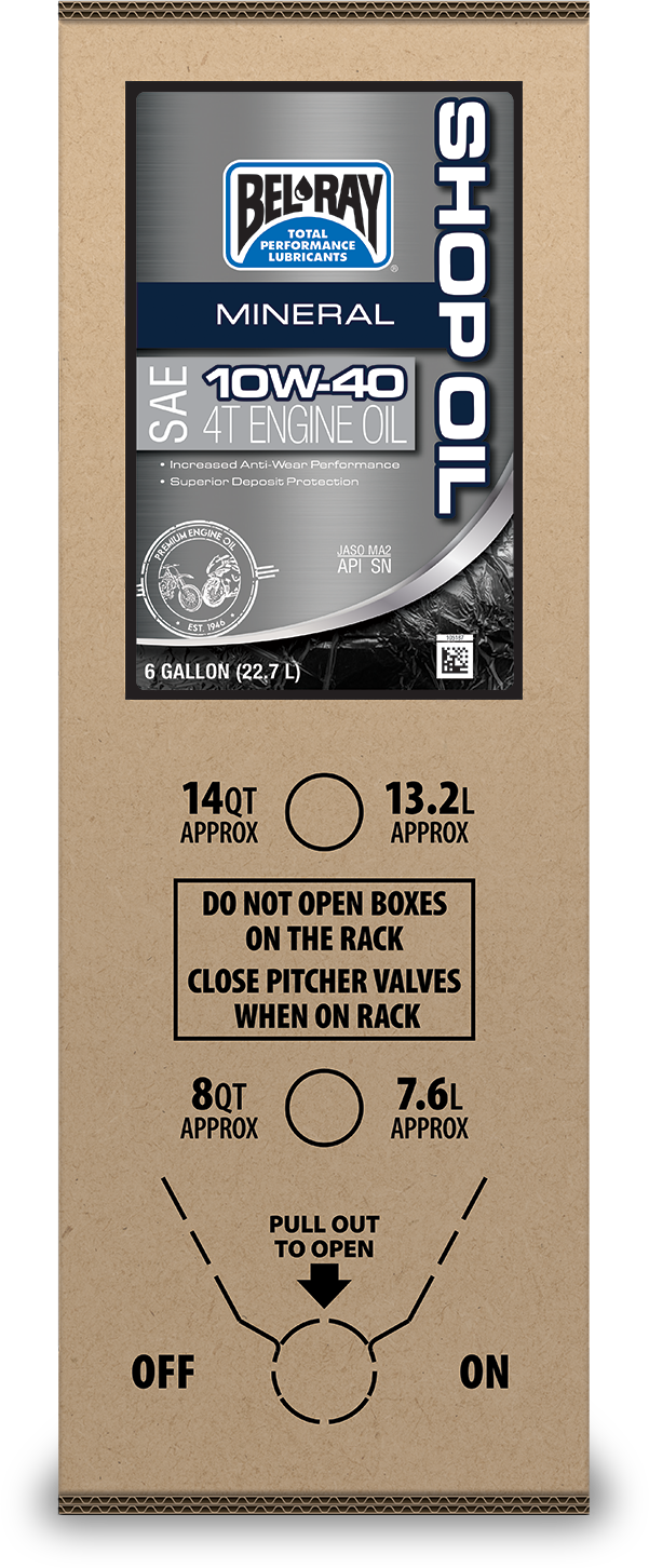 SHOP MINERAL ENGINE OIL 10W40 6GAL BIB