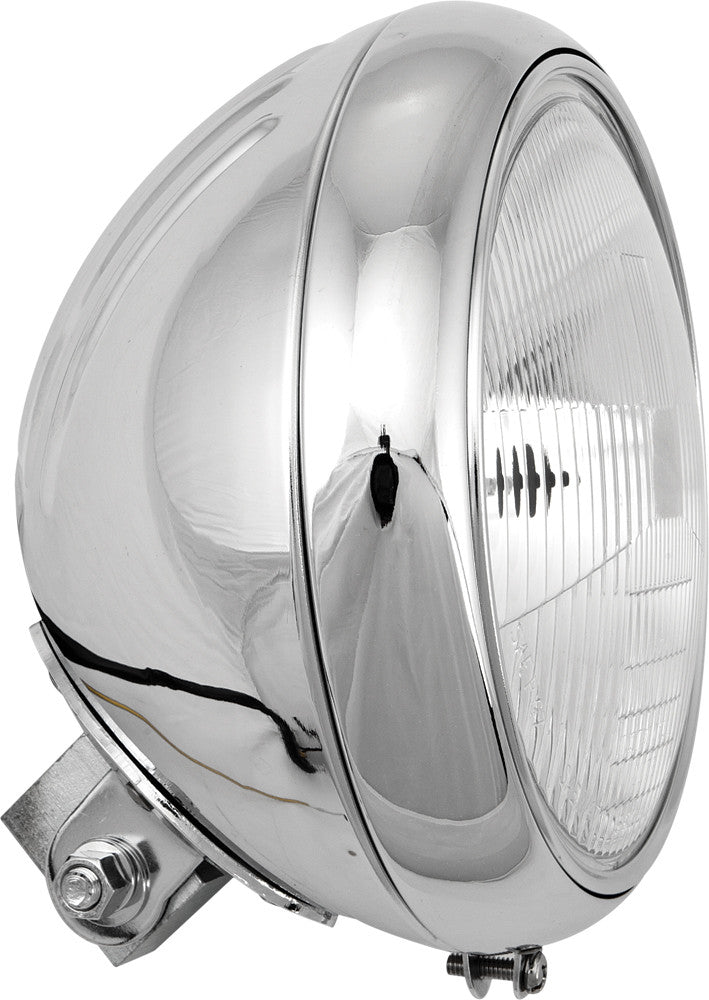 7" HEADLIGHT GROOVED 60/55W CHROME