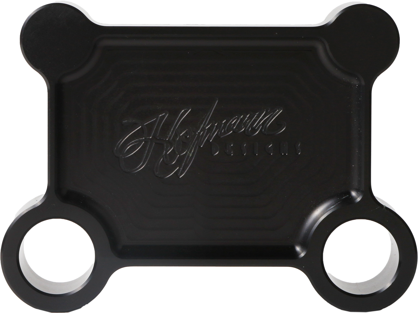 H/D BILLET PULL BACK PLATE BLACK BATWING