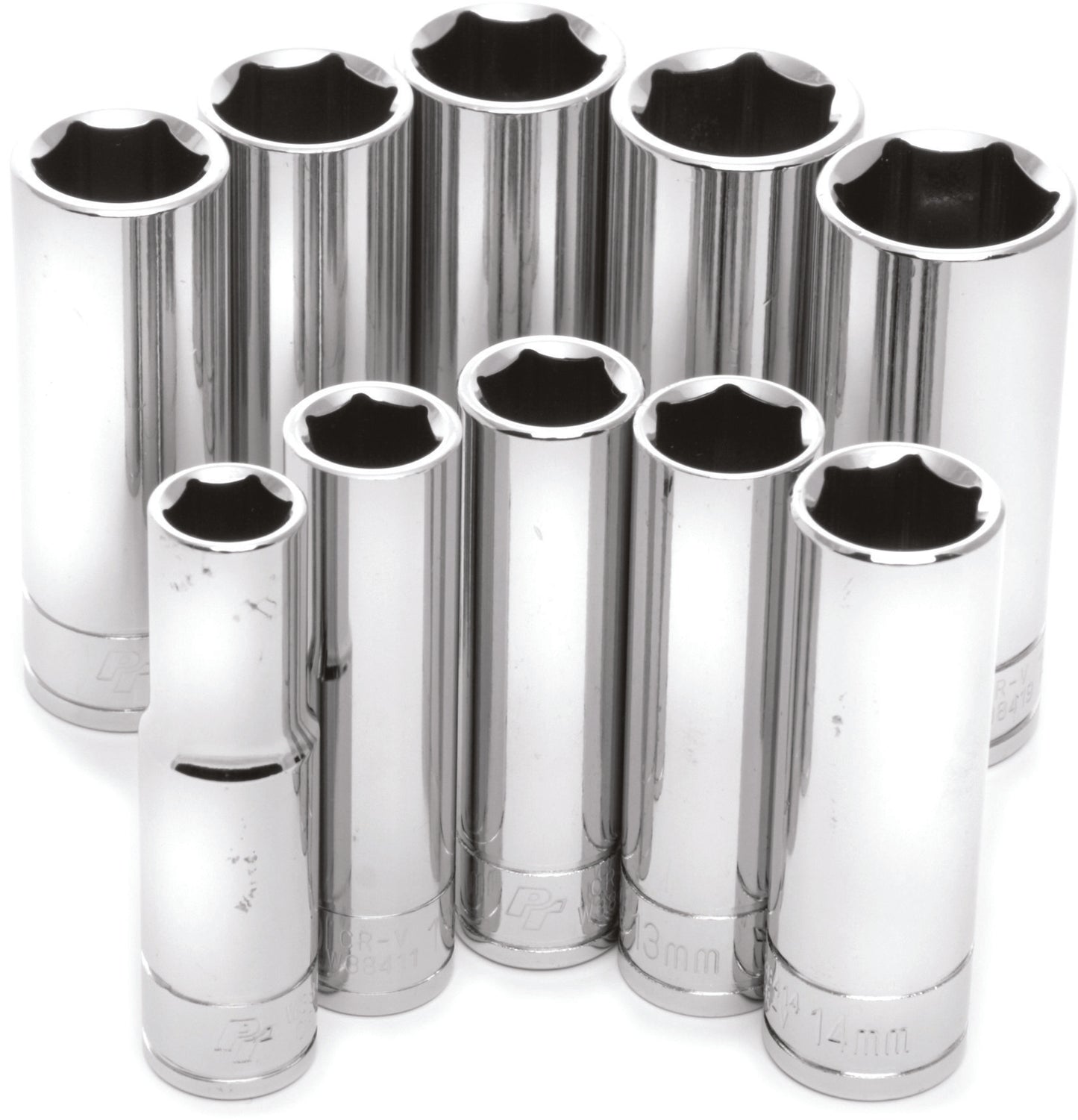 10 PC 3/8" MET SOCKET SET DEEP