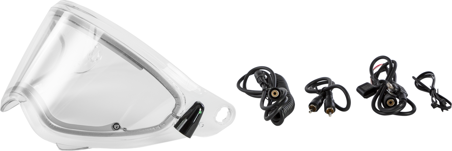 TREKKER HELMET ELECTRIC SHIELD CLEAR W/CORD KIT