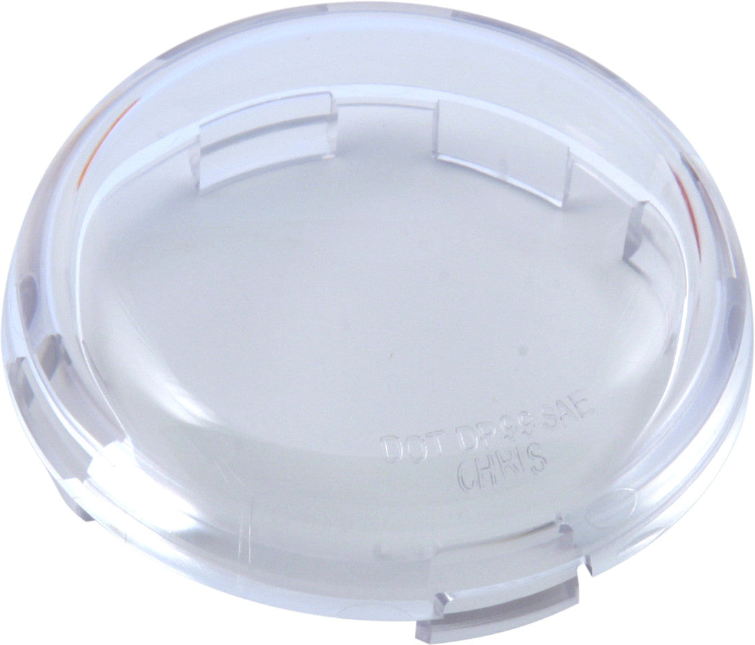 TURN SIGNAL LENS BULLET STYLE CLEAR