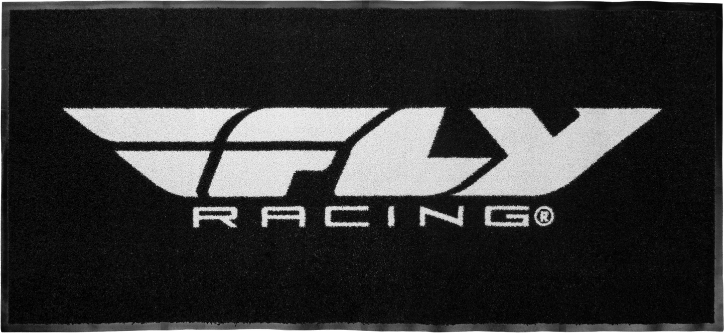 FLOOR RUG BLACK/WHITE 73"X33"