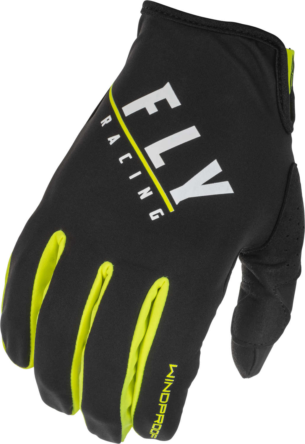 WINDPROOF GLOVES BLACK/HI-VIS SZ 08