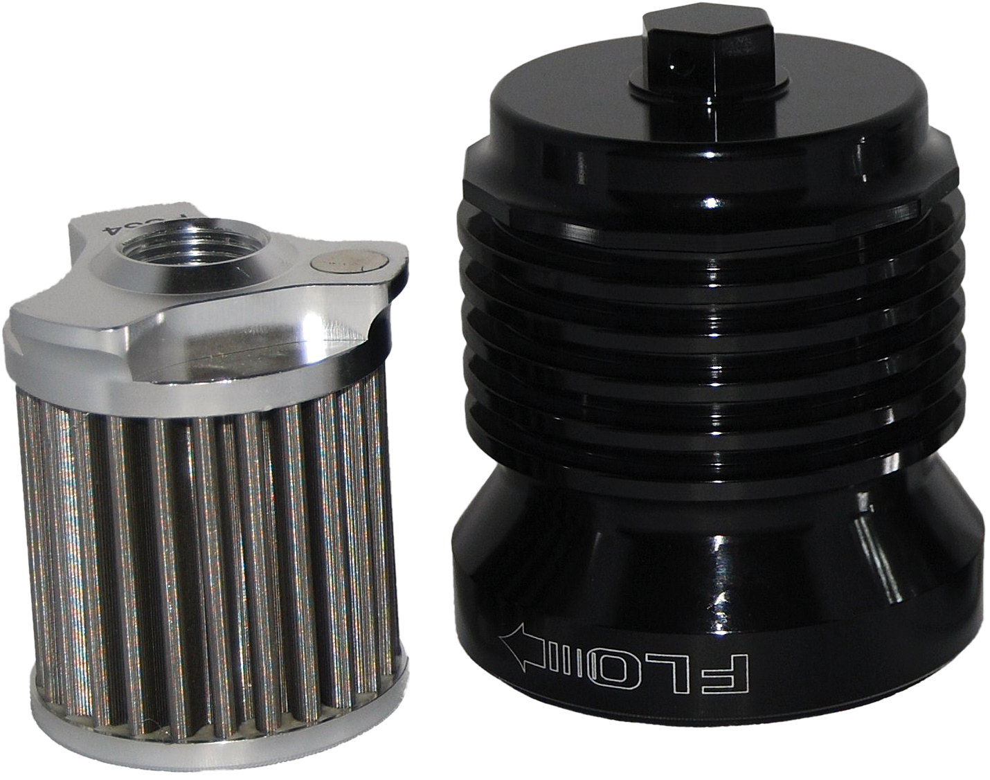 FLO REUSABLE STEEL OIL FILTER HD BLACK
