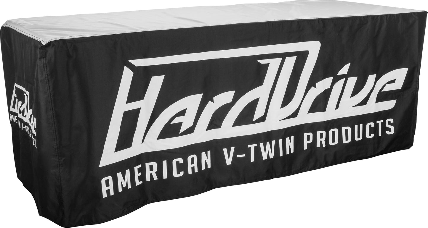 TABLE COVER GREY/BLACK 6' X 30" X 30"