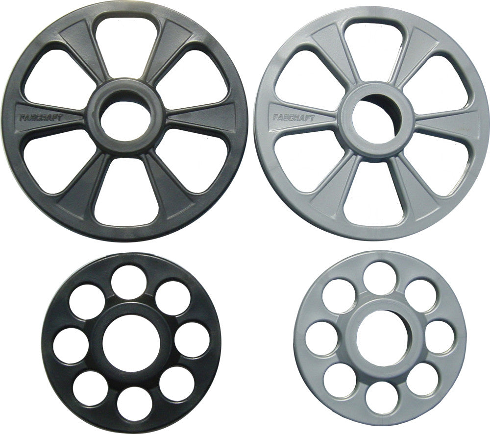 8" BLACK COMPOSITE WHEEL W/O B EARING/CIRCLIP