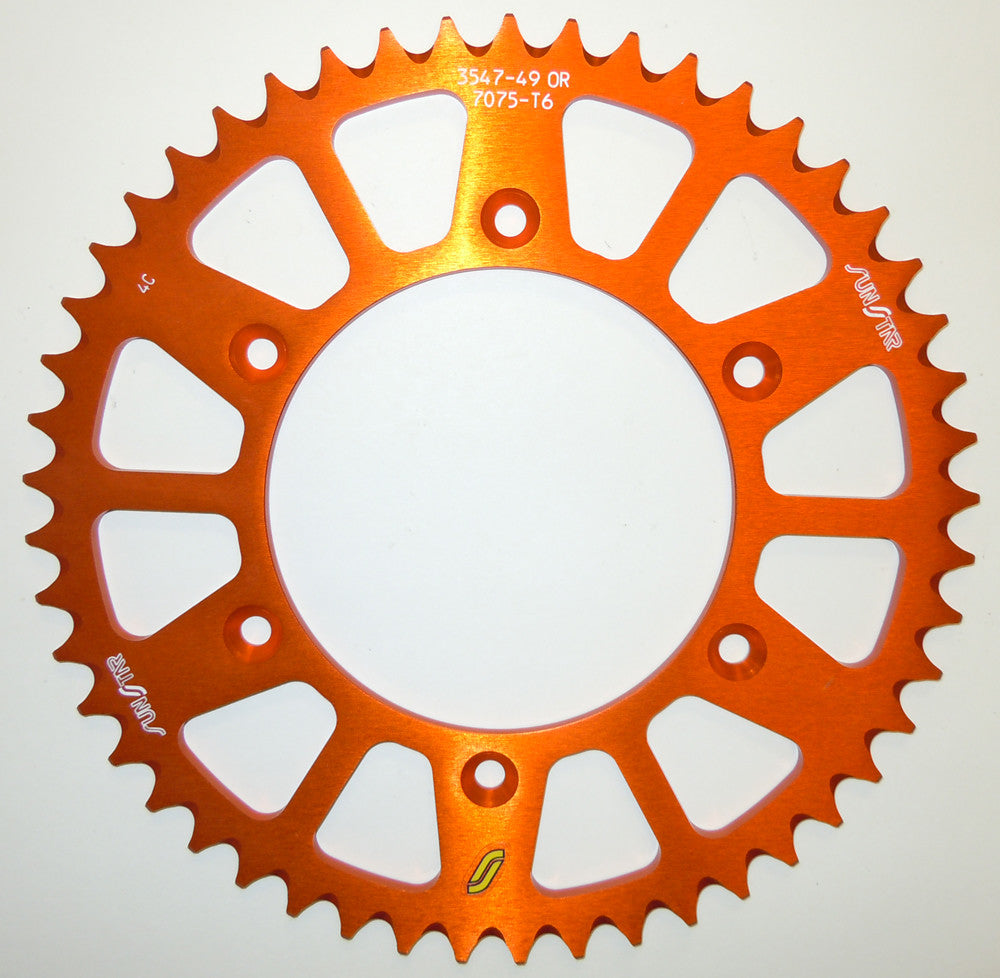 REAR SPROCKET ALUMINUM 49T-520 ORG HUS/HUSQ/KTM