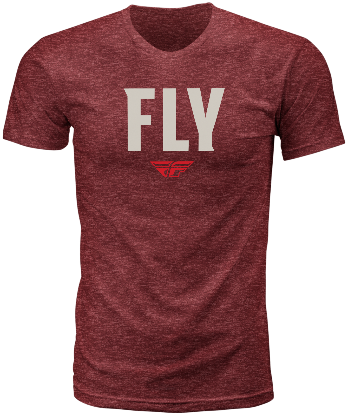 FLY WFH TEE RED HEATHER 2X