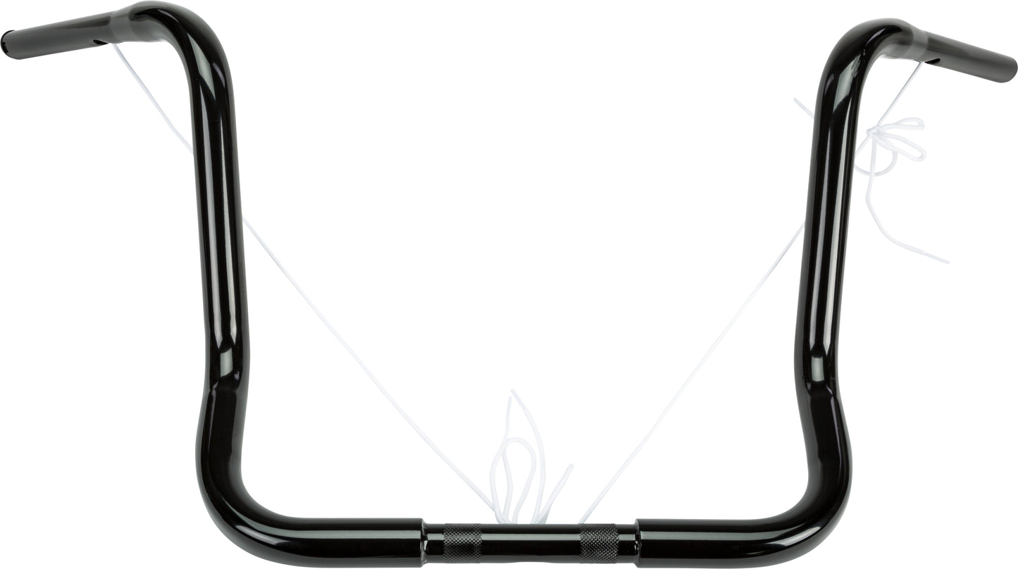 1.25" BAGGER APE-HANGER 16" GLOSS BLACK TBW