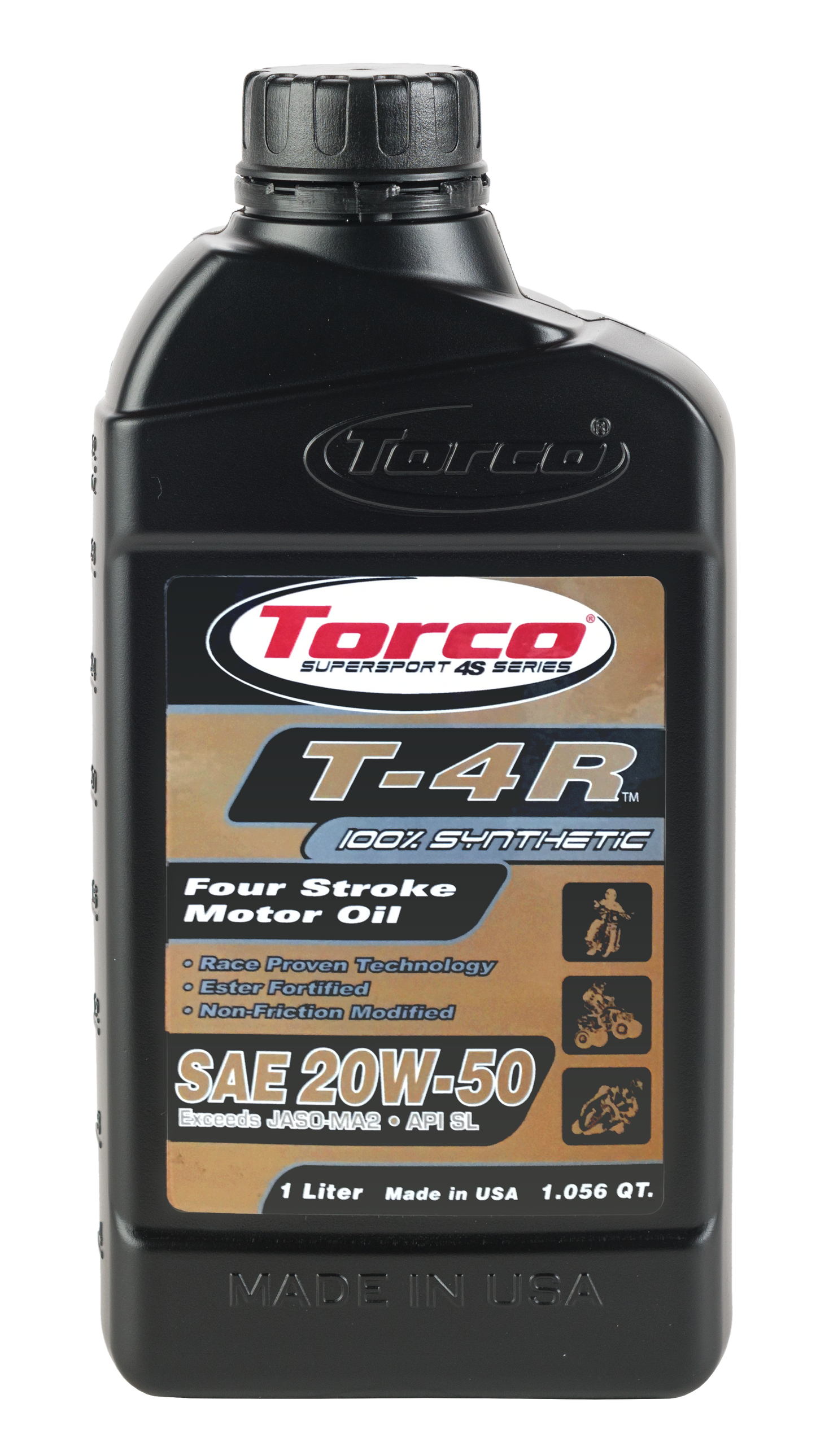 T-4R SYNTHETIC BLEND MOTOR OIL 4T 20W50 1L