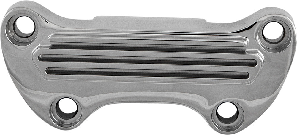 H-BAR CLAMP FINNED W/ SKIRT CHROME