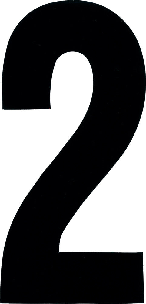 #2 4" WHITE EXTREME DIGITS 3/PK