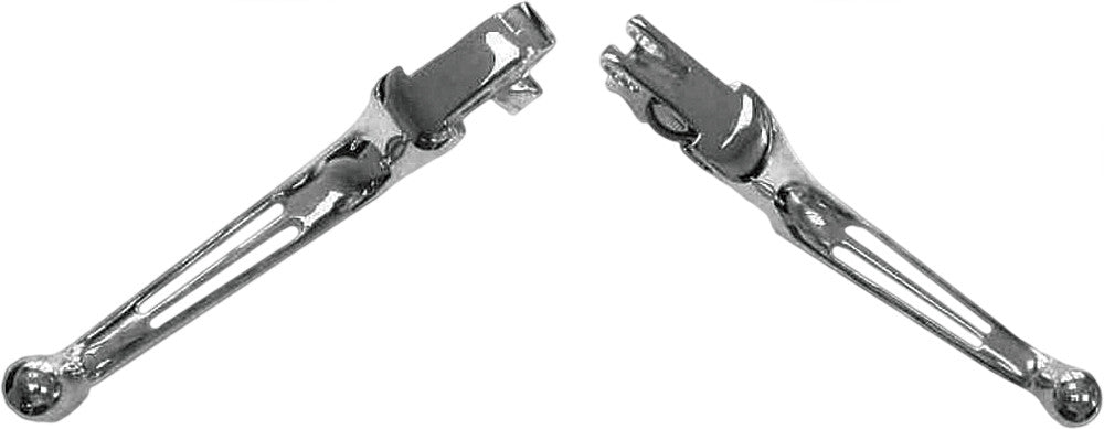 2-SLOT LEVER SET CHROME BIG TWIN 86-06  XL 96-03