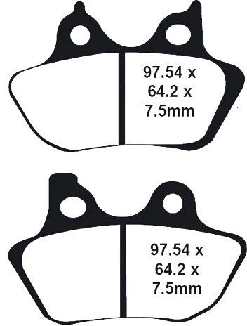 PROFILED BRAKE PAD X+ FR/RR EXCEPT 200 MM TIRE