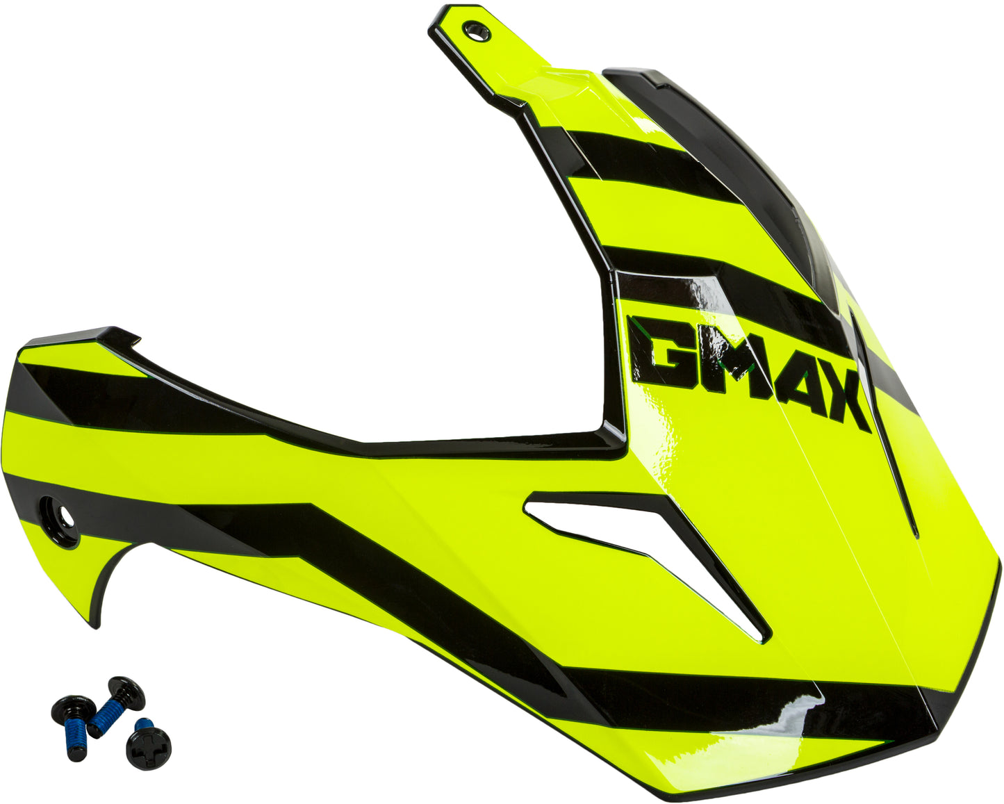 VISOR W/SCREWS TRAPPER BLACK/HI-VIS GM-11S