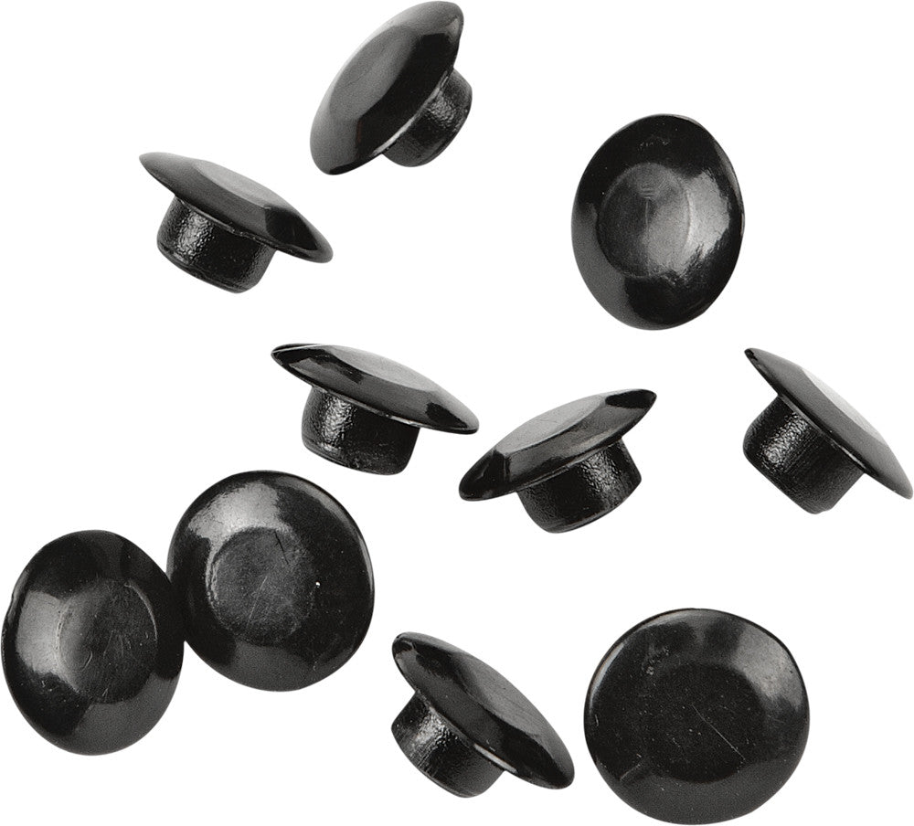H-BAR CLAMP BOLT CAPS BLACK 10/PK