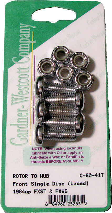 FRONT BRAKE ROTOR TORX TORX BUTTON HEAD CHRM 84-UP