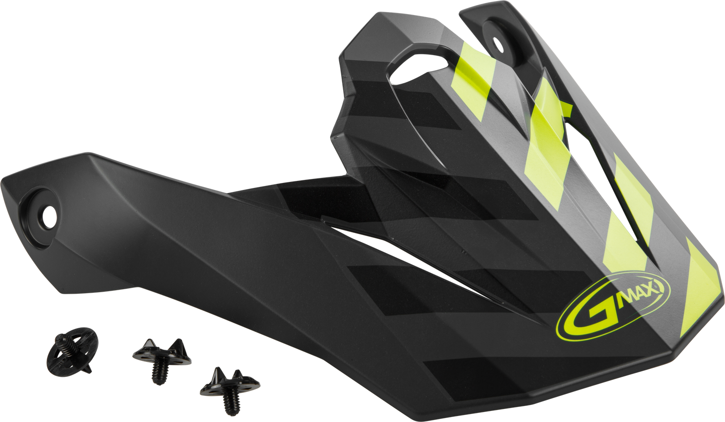 VISOR W/SCREWS FAME MX-86 MATTE DARK GREY/HI-VIS
