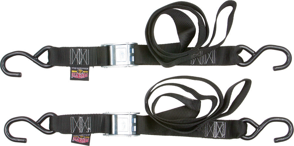 TIE-DOWN CAM S-HOOK 1.5"X6' ORANGE PAIR
