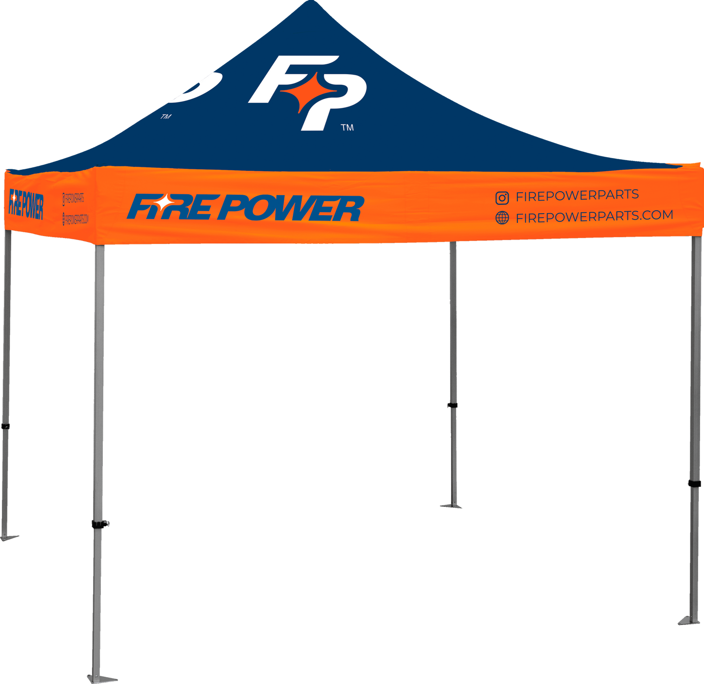 CANOPY TOP 10' X 10' BLUE W/ WHITE LOGO