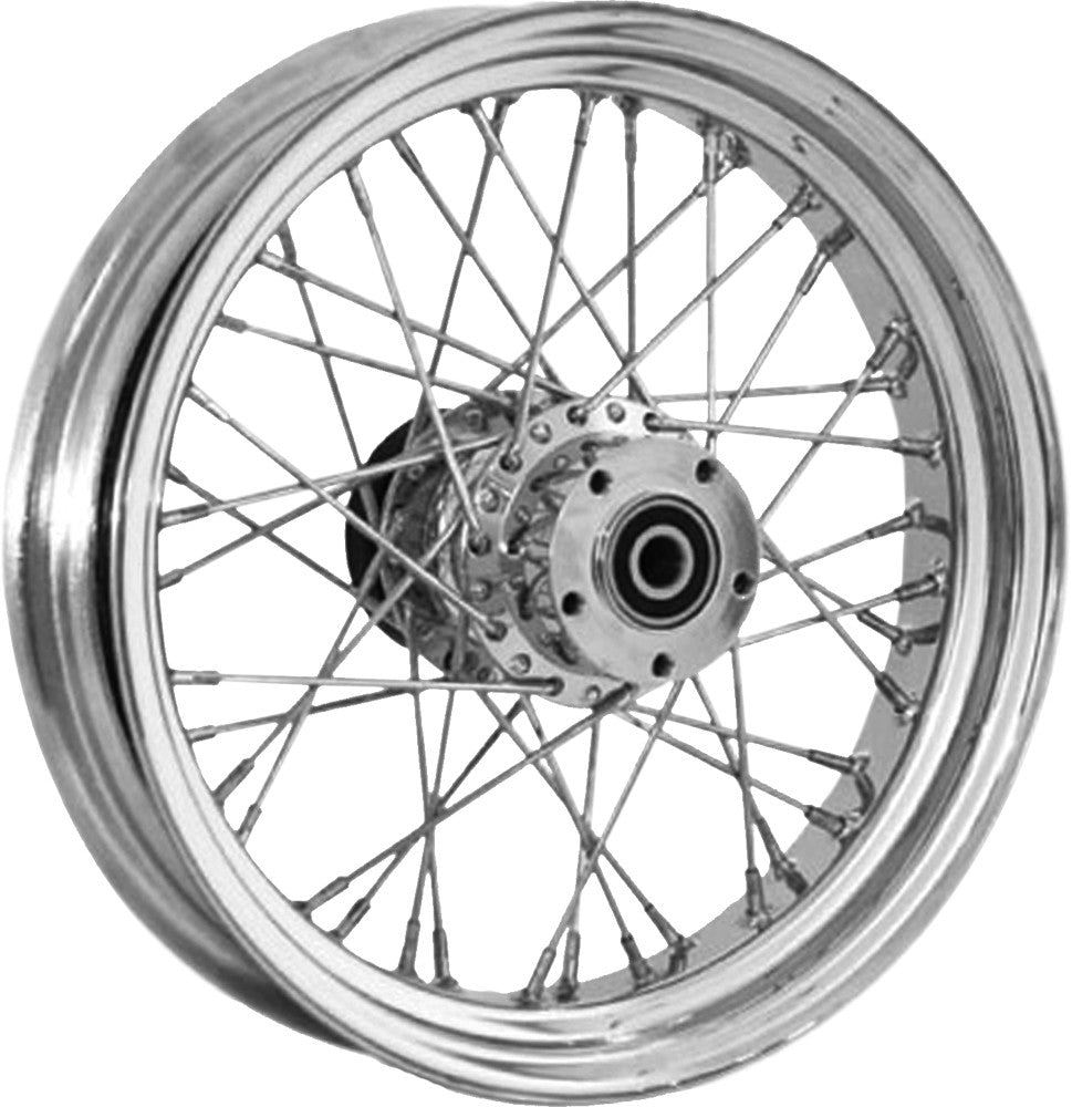 RR 40-SPK CHROME 16X3.5 BT/XL-HUB 3/4" AXL PRE 99