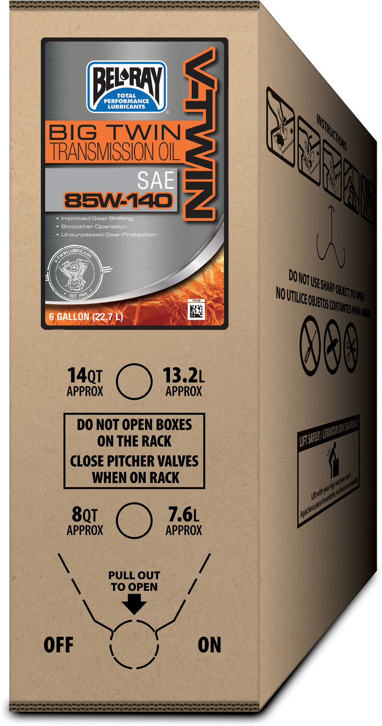 BIG TWIN TRANSMISSION OIL 85W140 6GAL BIB