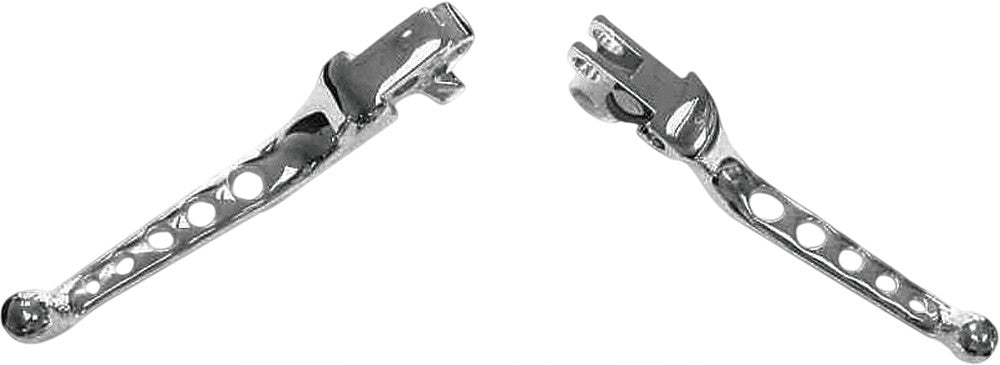 5-HOLE LEVER SET CHROME BIG TWIN 96-06  XL 96-03