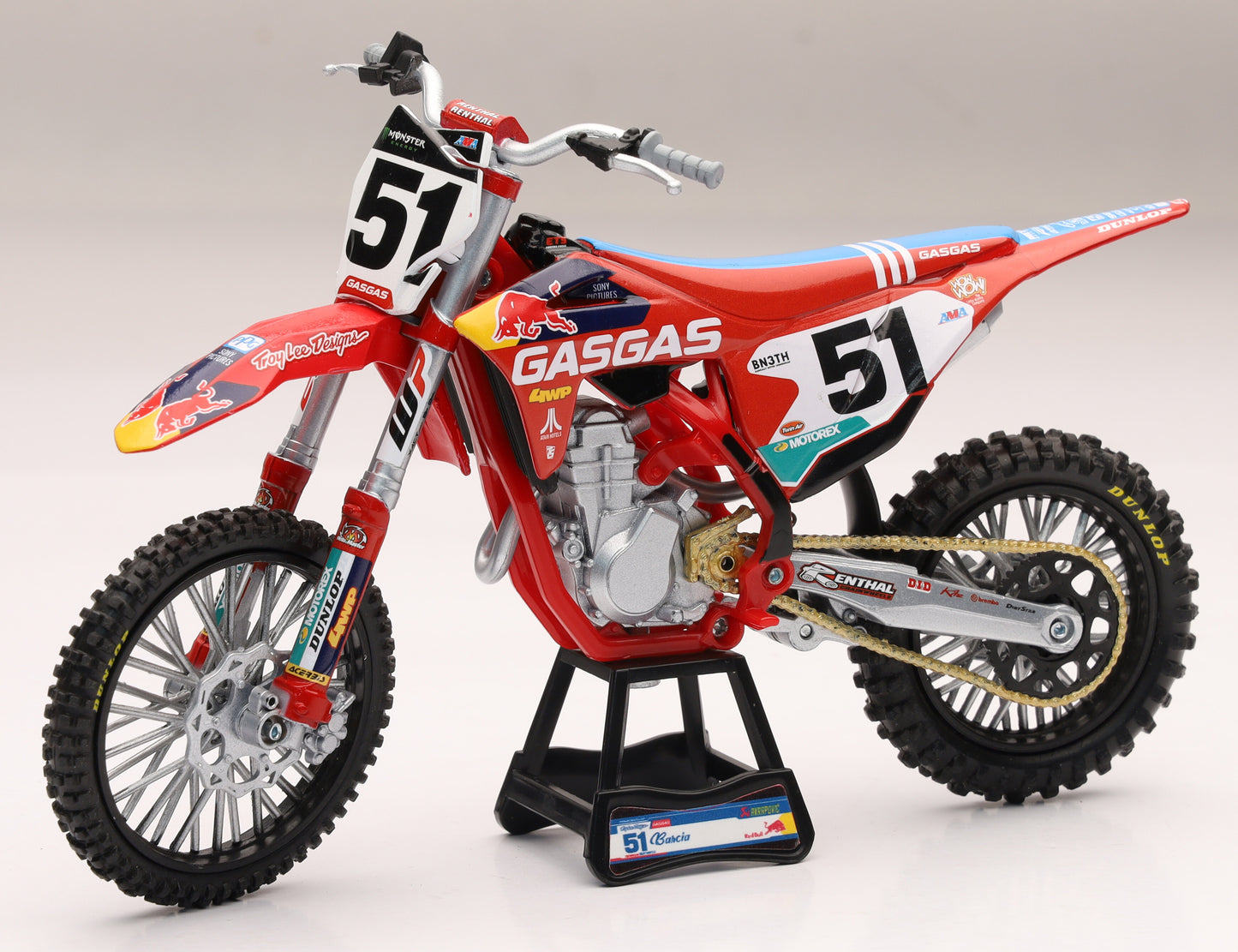 SCALE 1:12 TLD RED BULL GAS GAS MC450 BARCIA #51