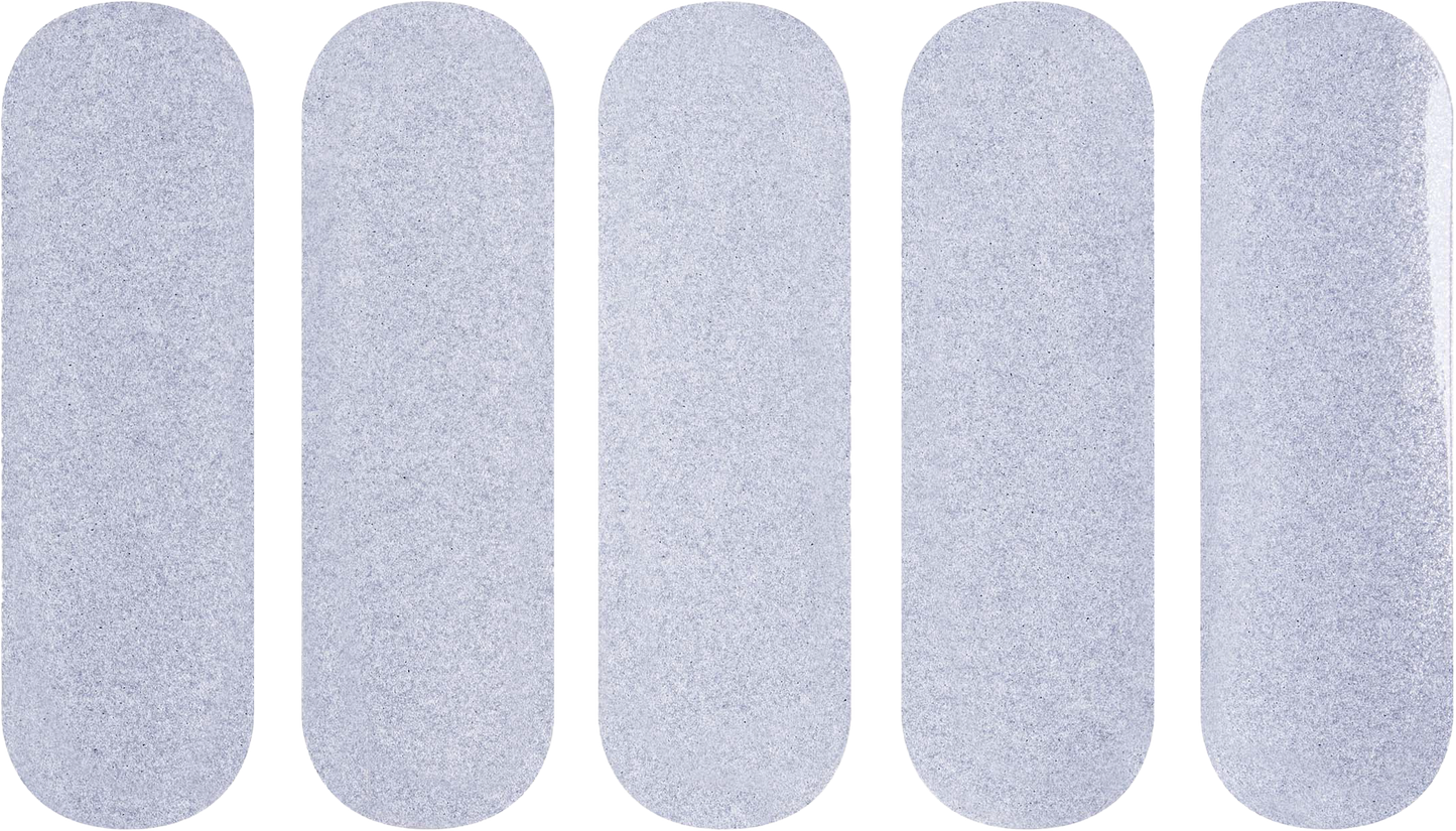 REFLECTIVE GREY HELMET STICKERS 5PCS