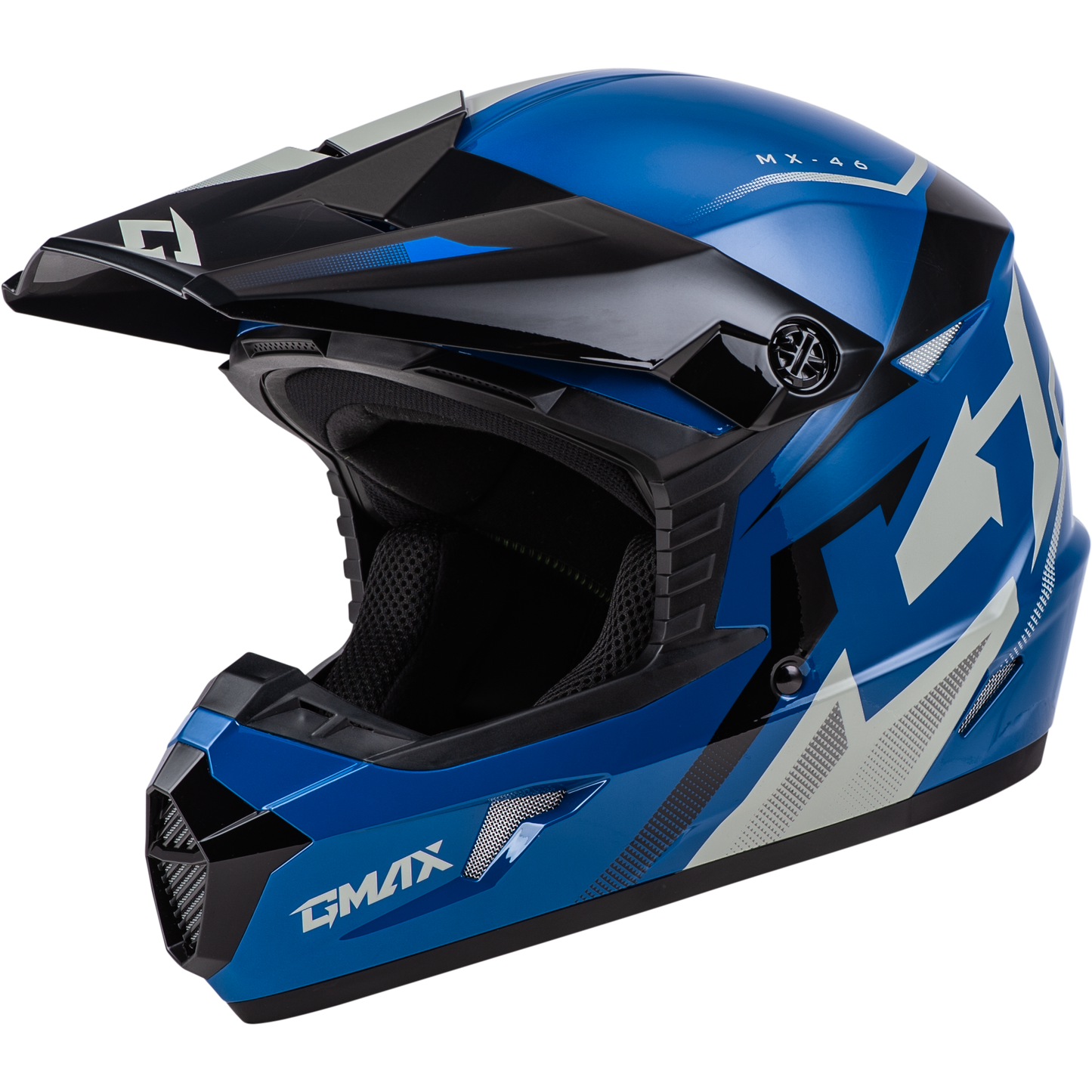 MX-46 COMPOUND HELMET BLUE/BLACK/GREY SM